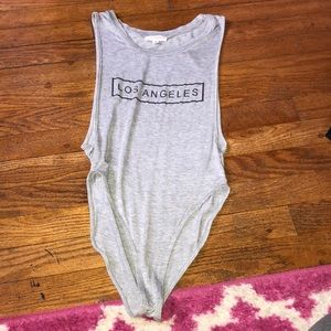 Gray bodysuit Los Angeles